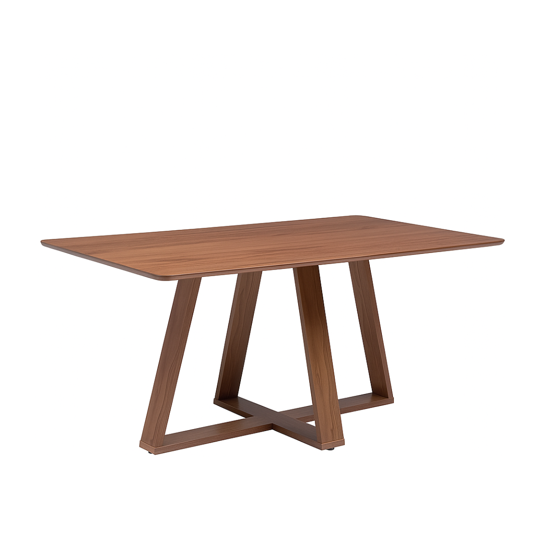 Mesa de Comedor Costella Brown | 1.60 cm Rectangular.