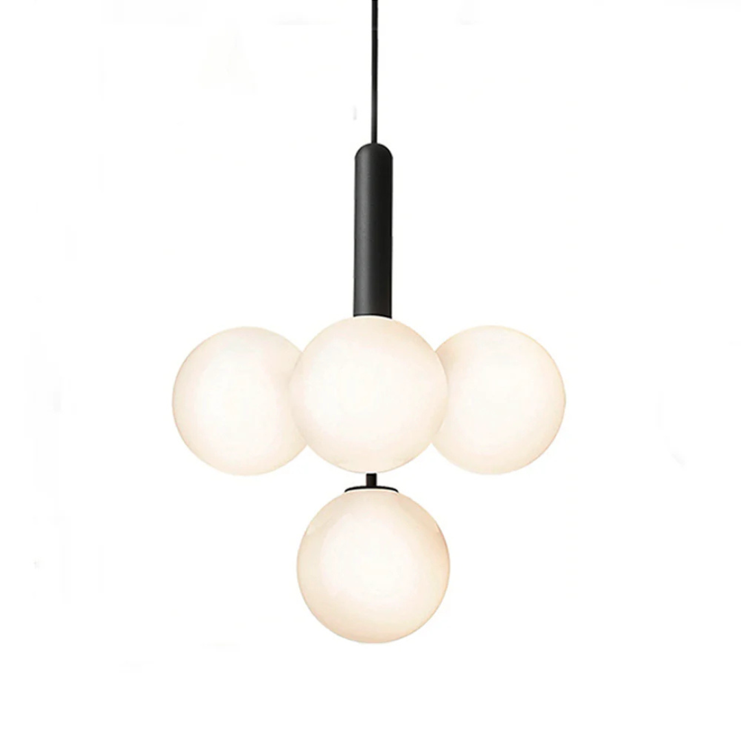 Lampara Colgante Safira Opal Blanco