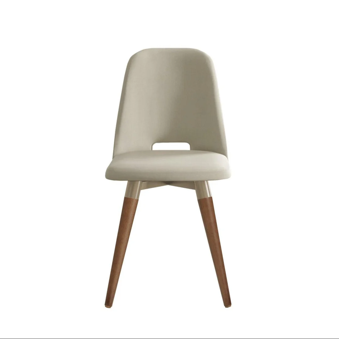 Comedor Carmin 1.60 cm | 6 sillas Clove Giratoria Beige