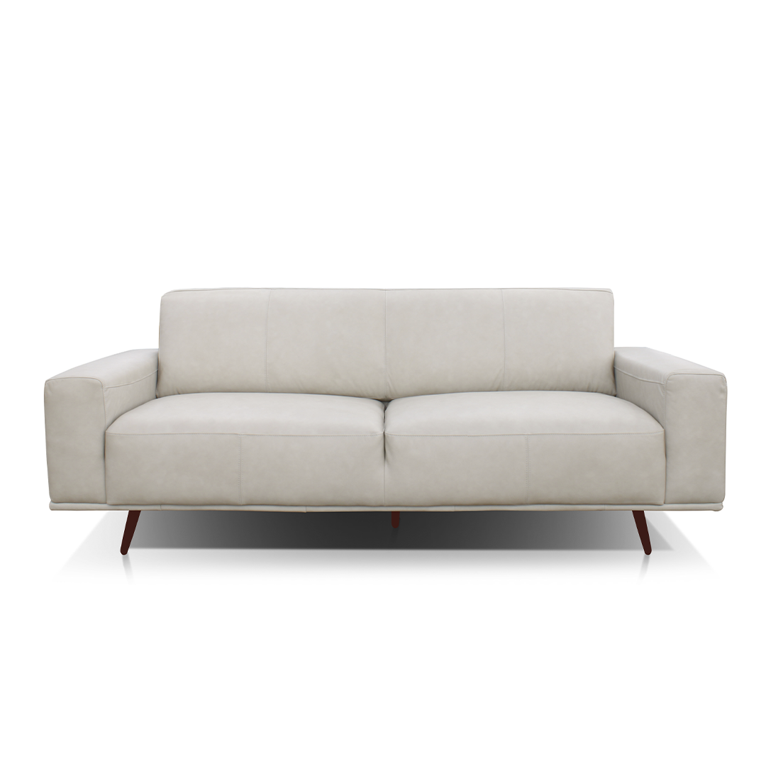 Sofá Napoli Gris Claro | Cuero