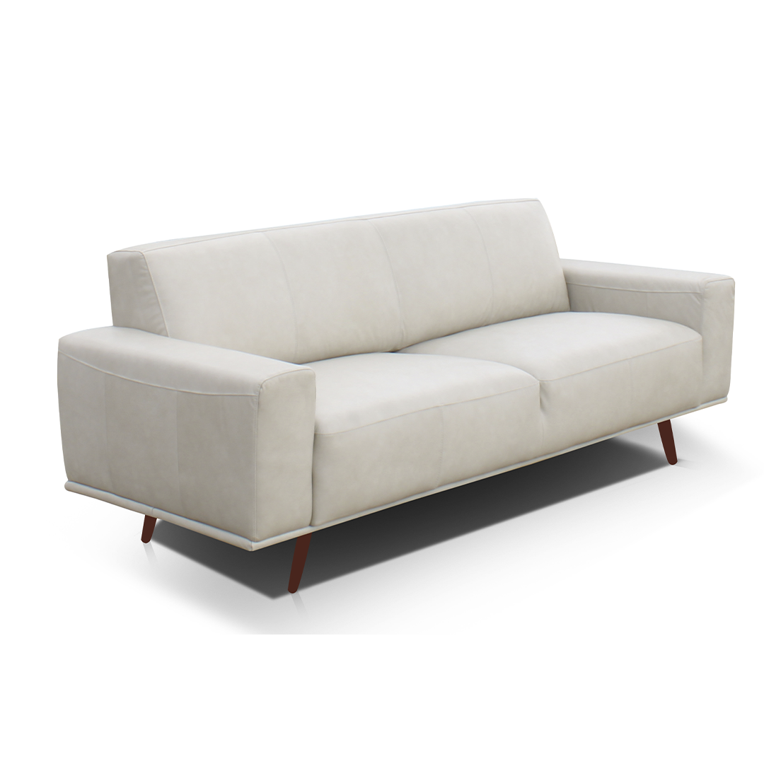 Sofá Napoli Gris Claro | Cuero