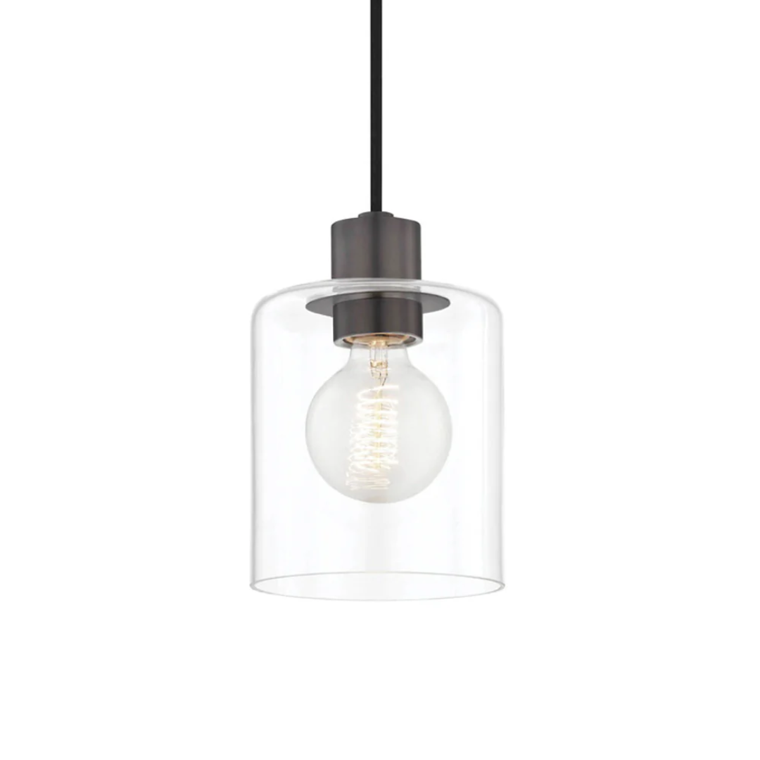 Lampara Colgante Clear Steel Transparente