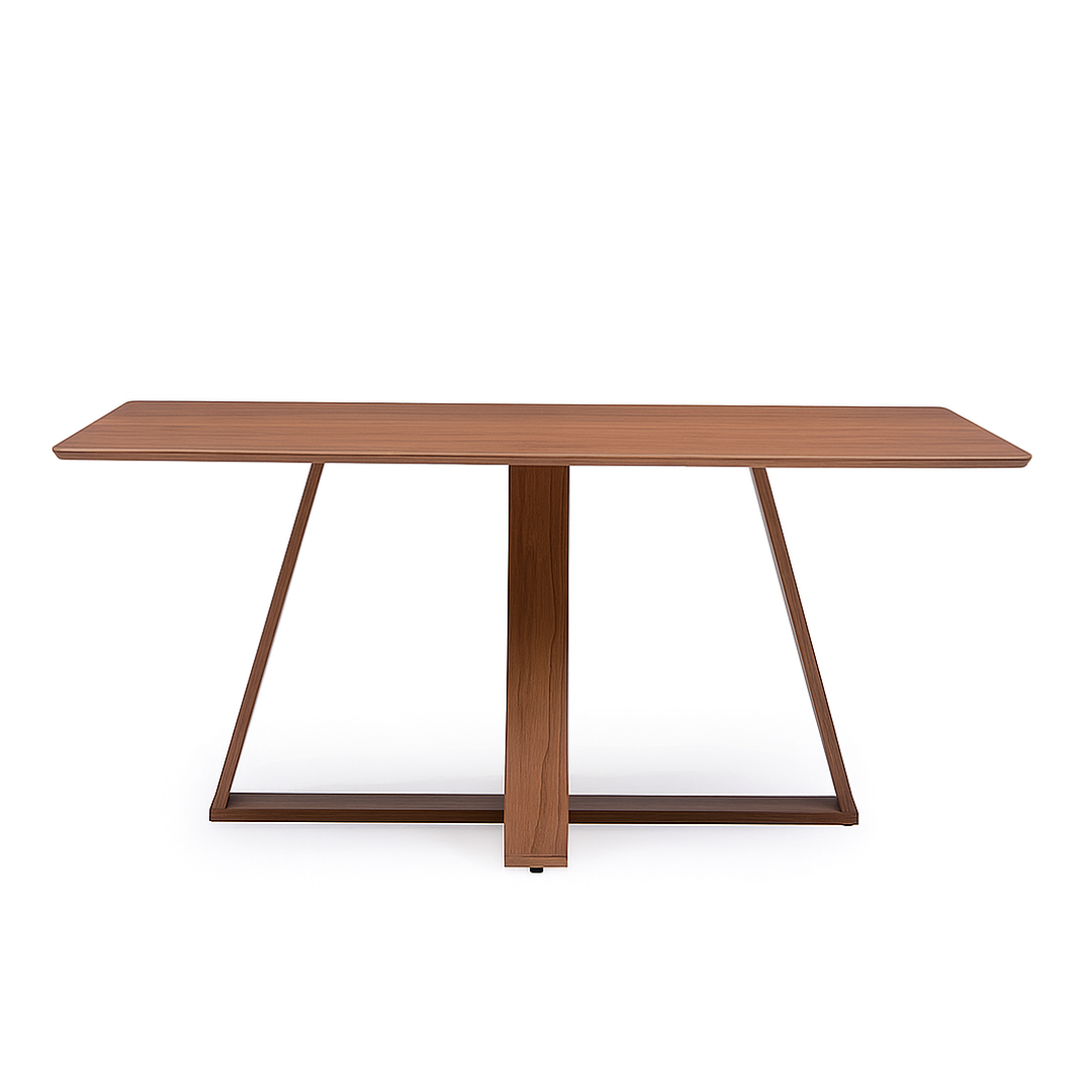 Comedor Costela Brown 1.60 cm | 6 sillas Tulúm Gris
