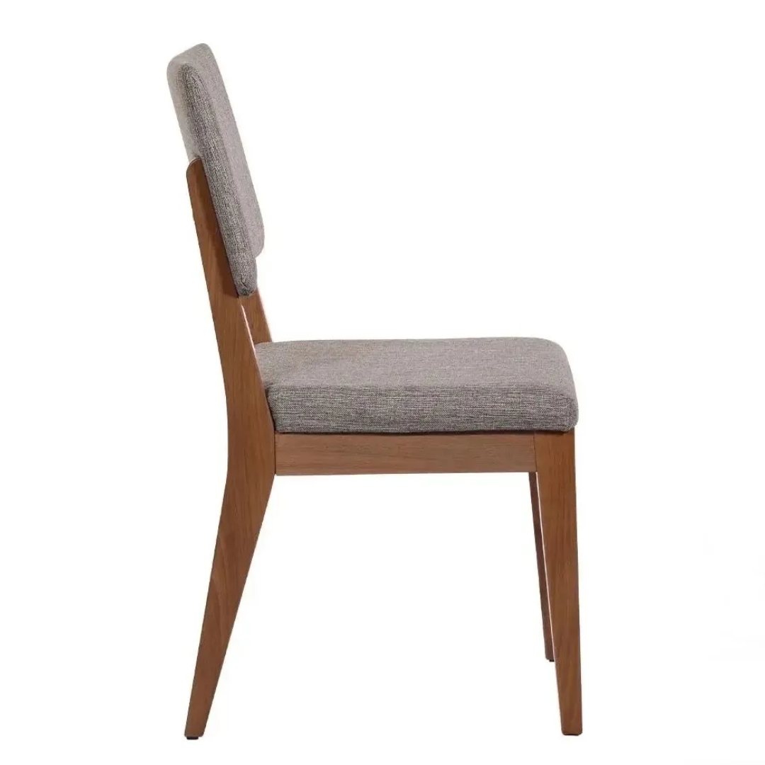 Comedor Costela Brown 1.60 cm | 6 sillas Tulúm Gris