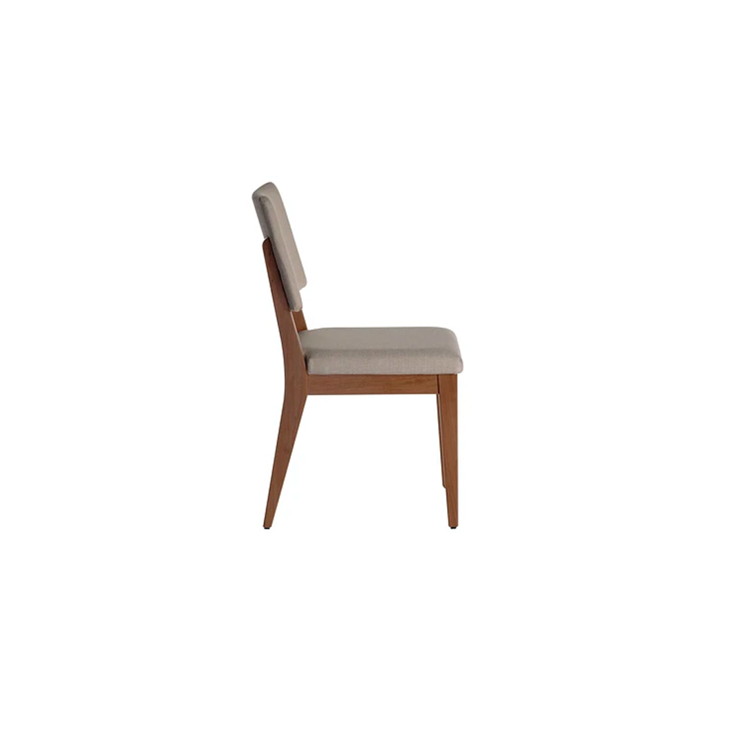 Comedor Costela Brown 1.35 | 4 sillas Tulum Gris