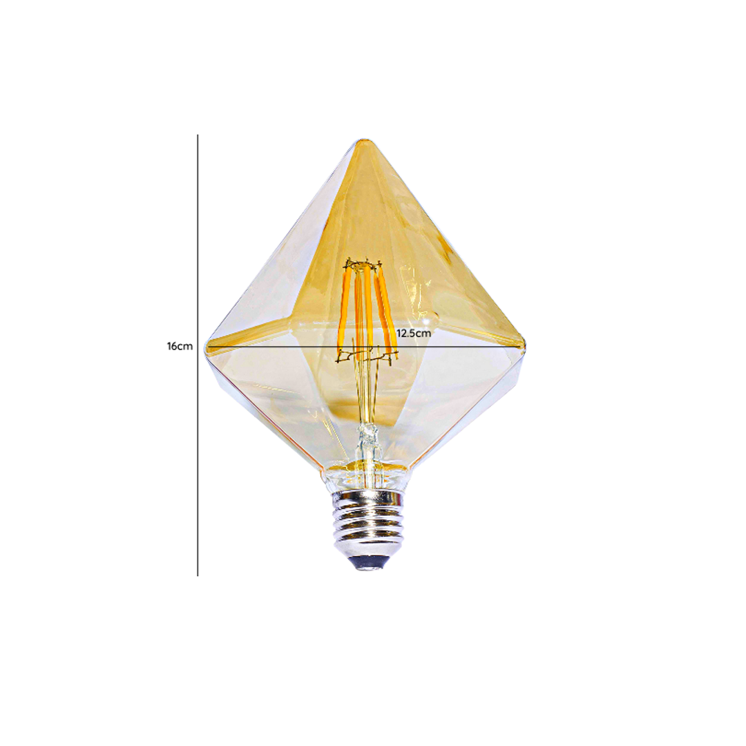 Ampolleta E27 Diamante LED G125 | 4W