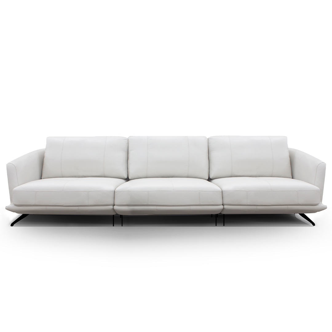 Sofá Brooklyn Blanco Invierno | Cuero