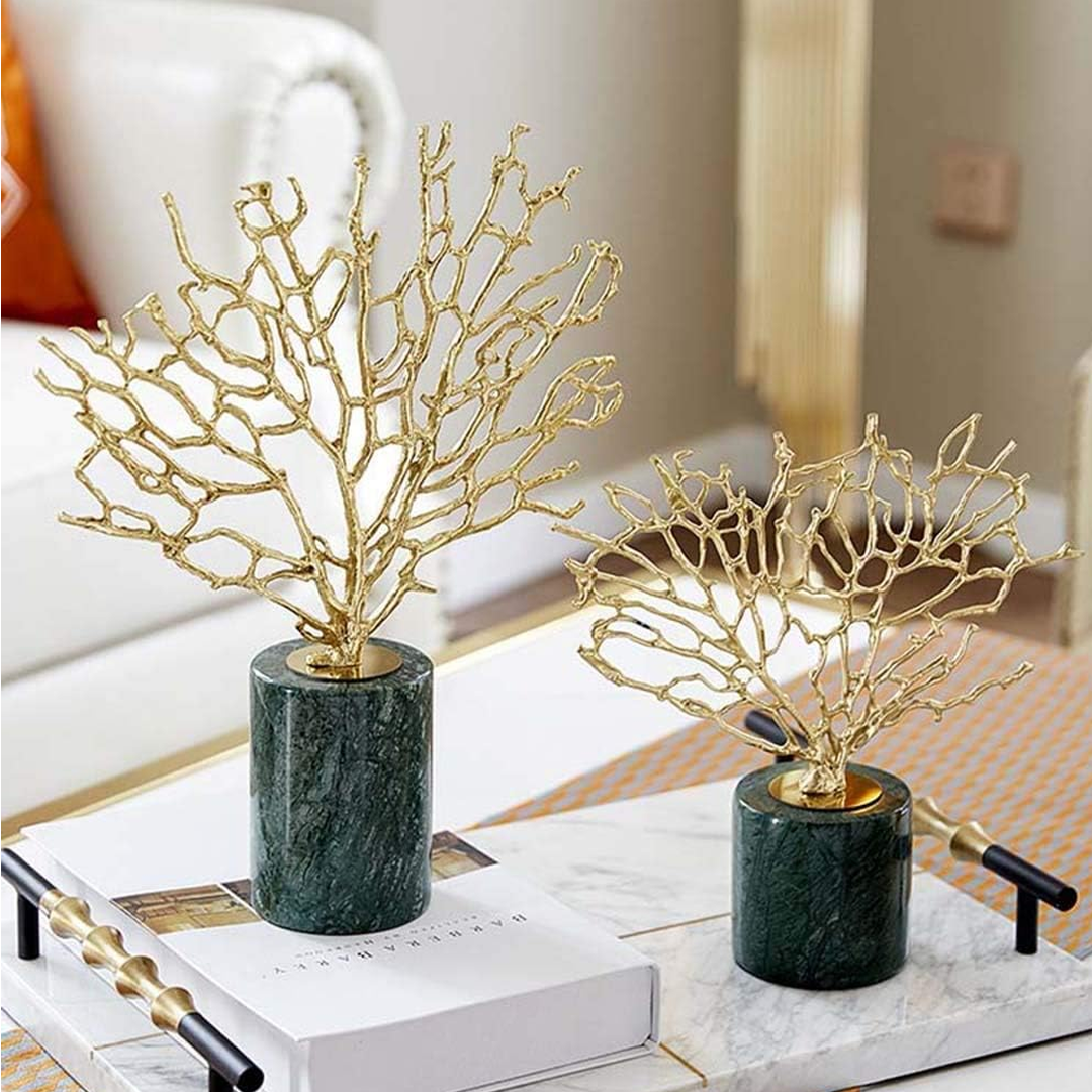 Bonsai Marble Decorativo Verde