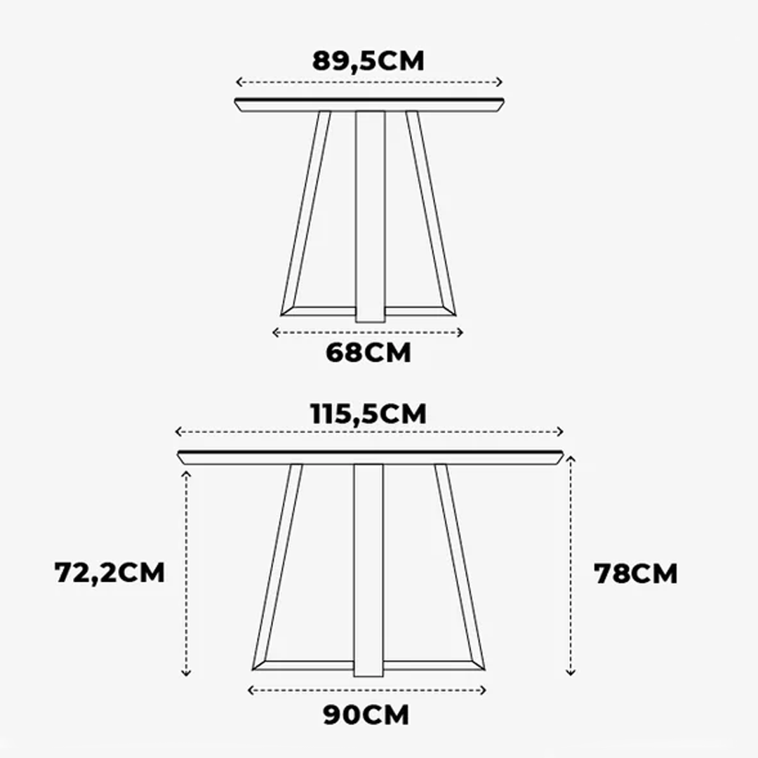 Mesa de Comedor Carmin | 1.15 cm