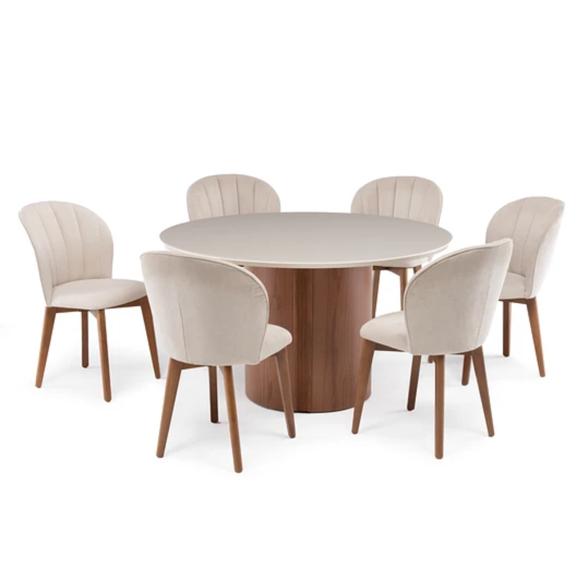 Comedor Bomblom Brown Red 1.35 Cm | 6 Sillas Sea