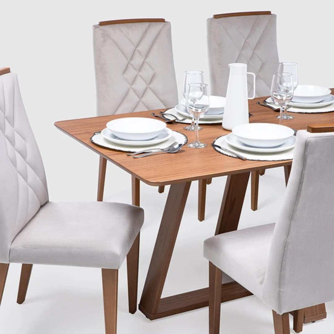 Comedor Costela Brown 1.84 cm | 6 sillas Molly