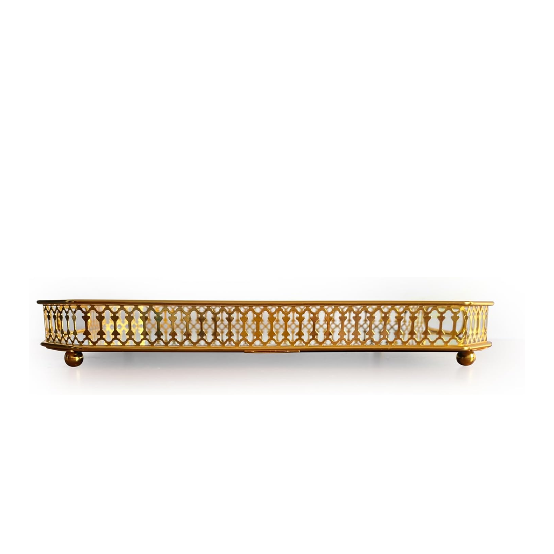 Bandeja Decorativa Espejada Rectangular