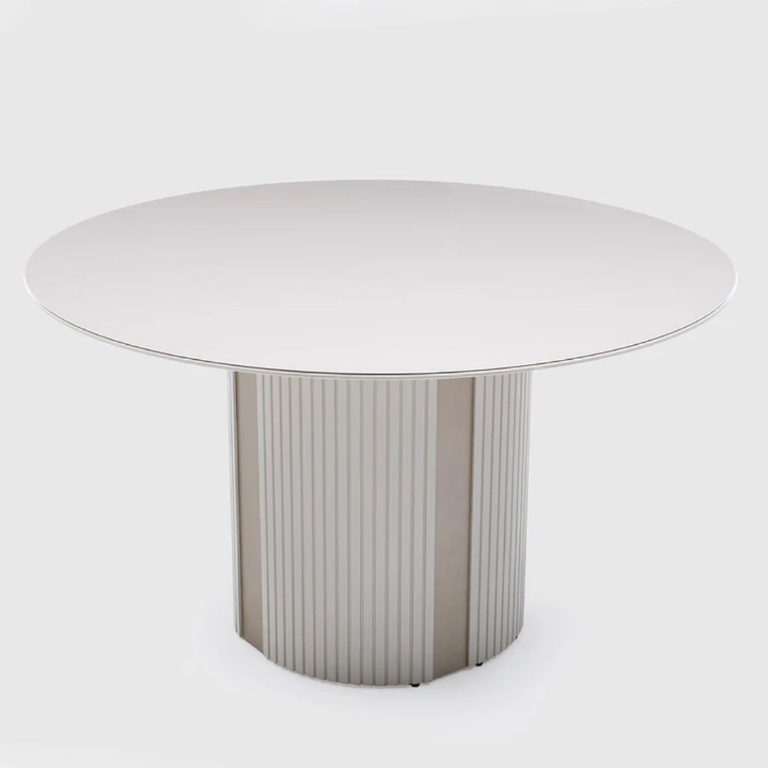 Comedor Linn Redonda 1.35 cm | 6 sillas Broad Champ