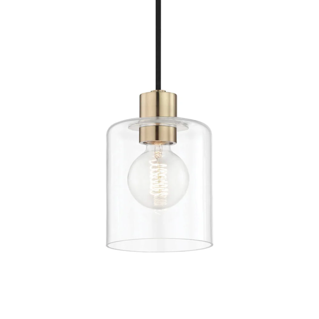 Lampara Colgante Clear Steel Transparente