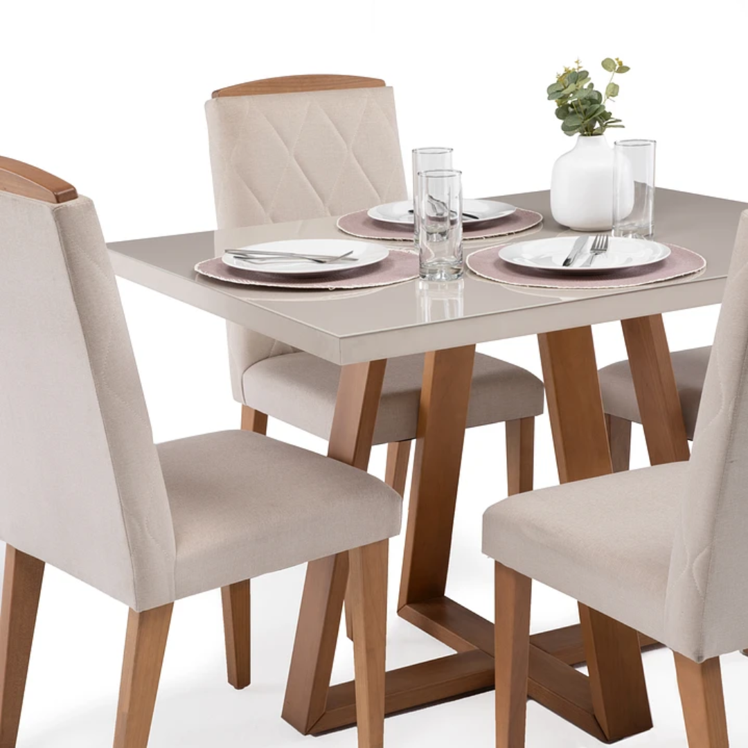 Comedor Austin 1.15 cm | 4 sillas Monre