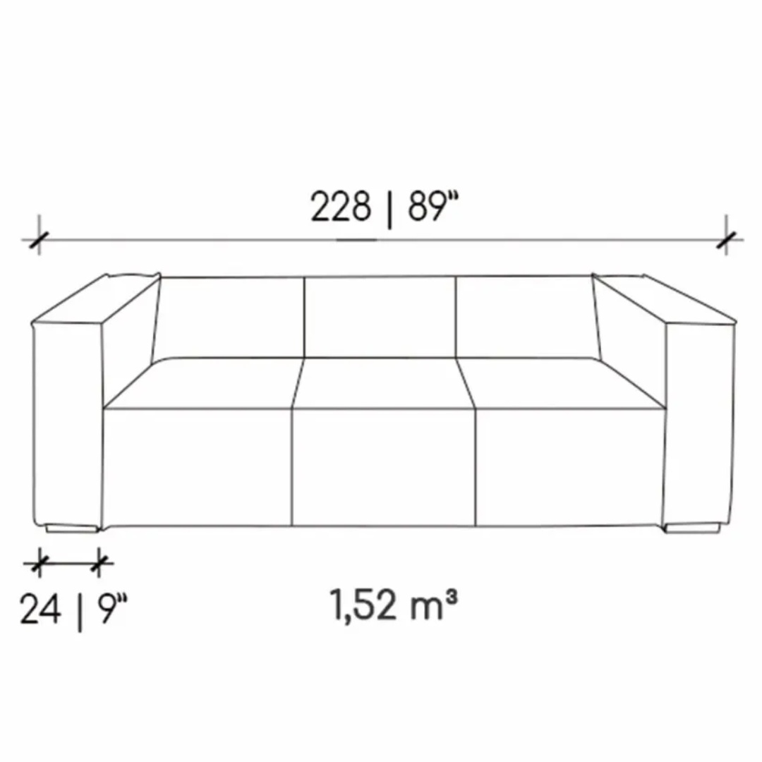 Sofá Candyless Black | Cuero