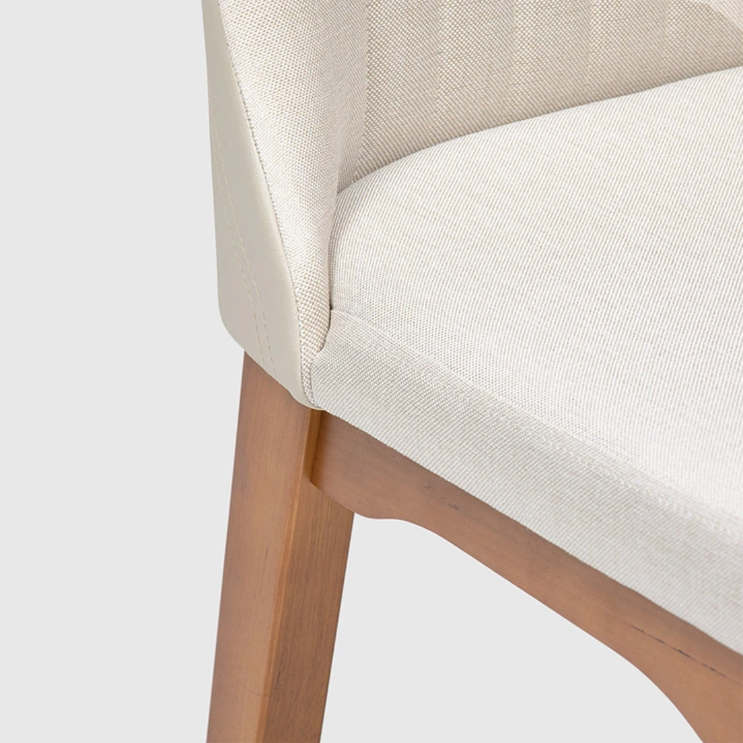 Comedor Carmin 1.60 cm | 6 sillas Timber Beige