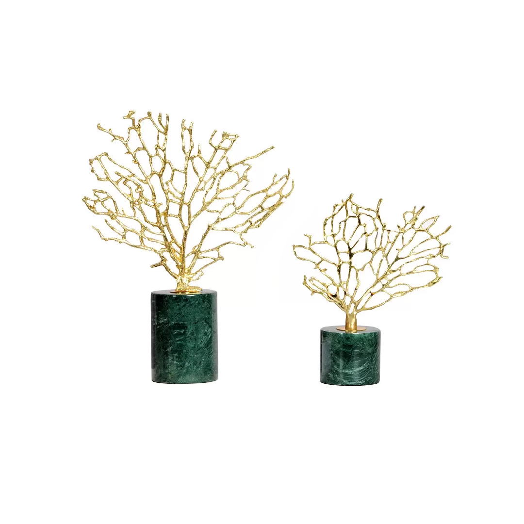 Bonsai Marble Decorativo Verde
