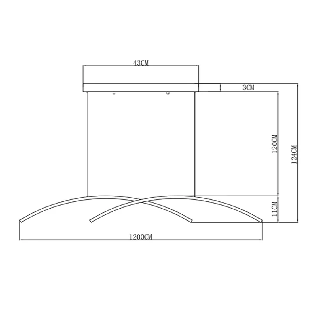Lámpara Colgante Curvy LED