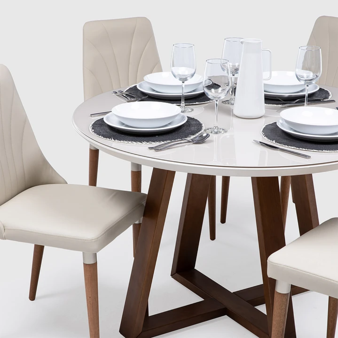 Comedor Morning 1.15 cm | 4 sillas Nutt