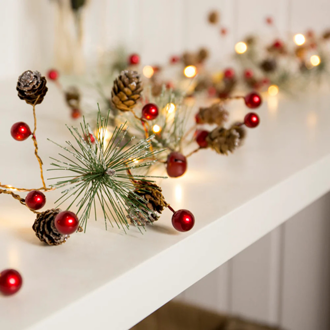 GUIRNALDA NAVIDAD LUCES LED 2 METROS