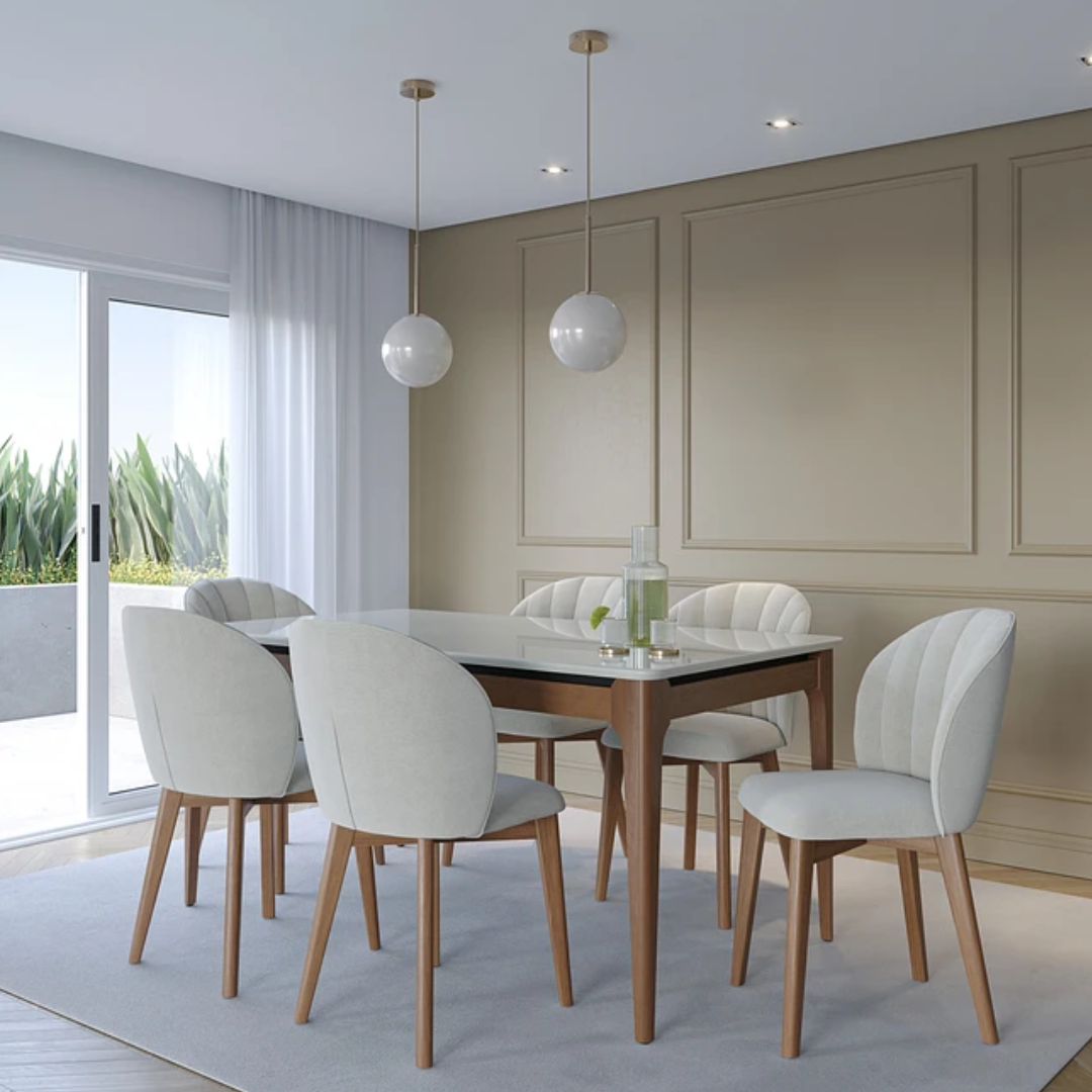 Comedor Terrado 1.60 cm | 6 sillas Sea