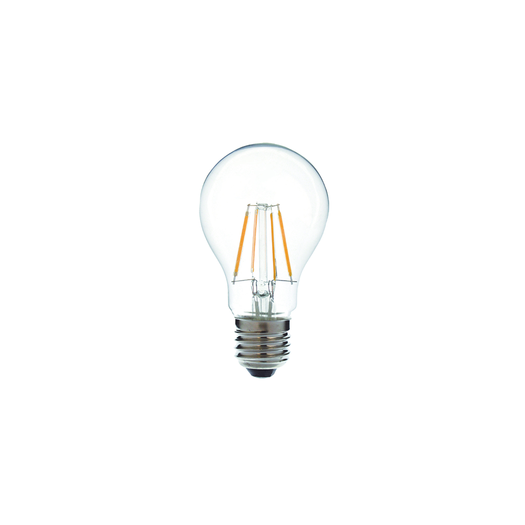 Ampolleta E27 Transparente LED A60 | 6W