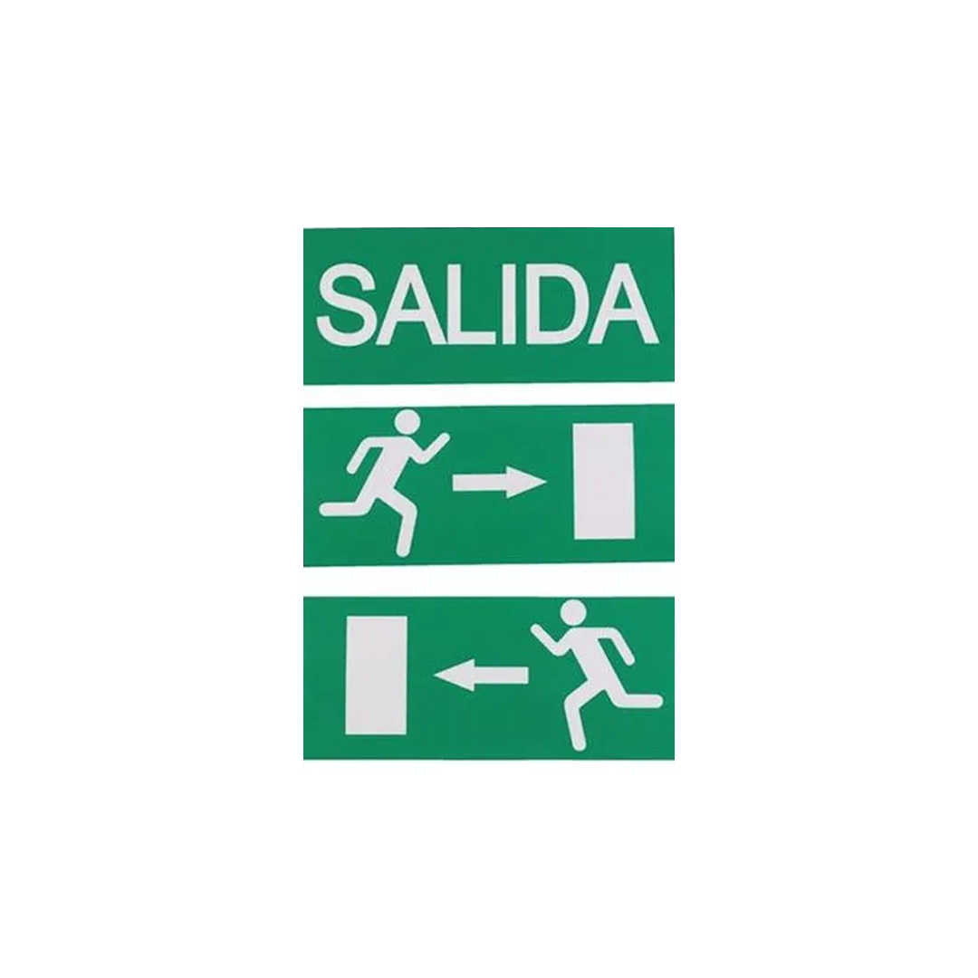 Letrero Emergencia de 3 piezas | SALIDA