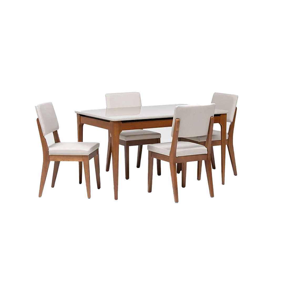 Comedor Terrado 1.35 cm | 4 sillas Tulúm