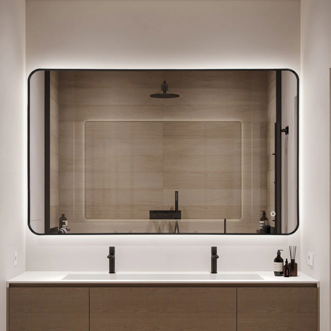 Espejo Led Black Rek| 100 a 130 cm