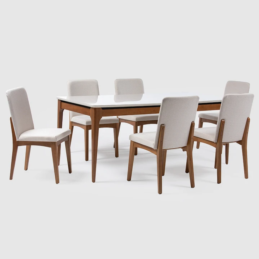 Comedor Terrado 1.60 cm | 6 sillas Tapiam