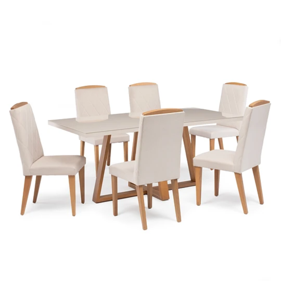 Comedor Austin 1.8 cm | 6 sillas Monré