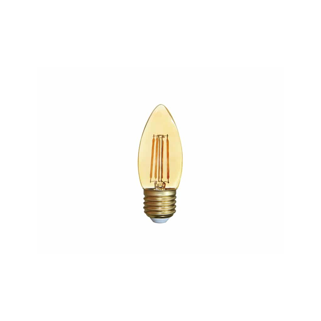 Ampolleta Vela E27 LED C37 | 2W