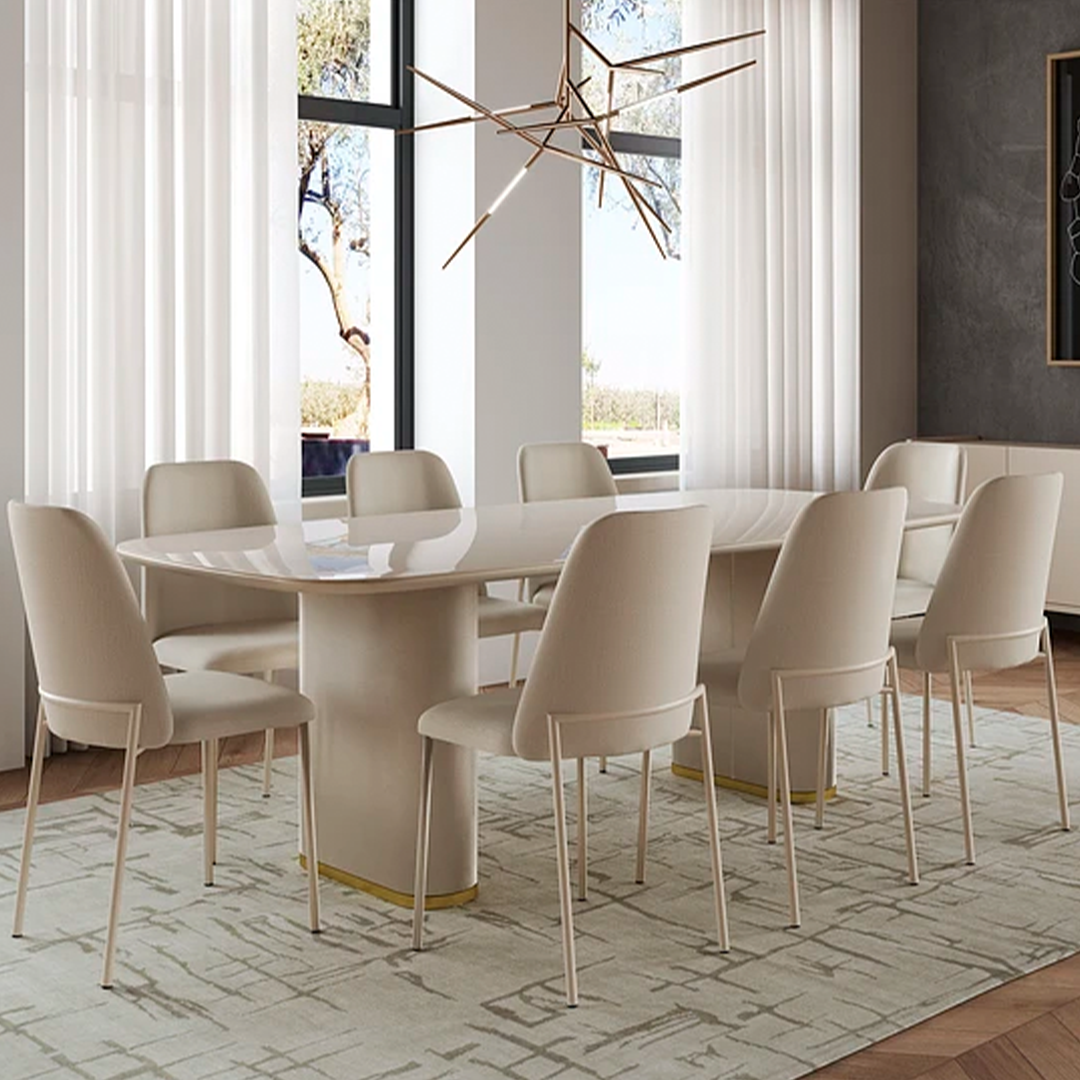 Comedor Santorini 2.19 cm | 8 sillas Floria