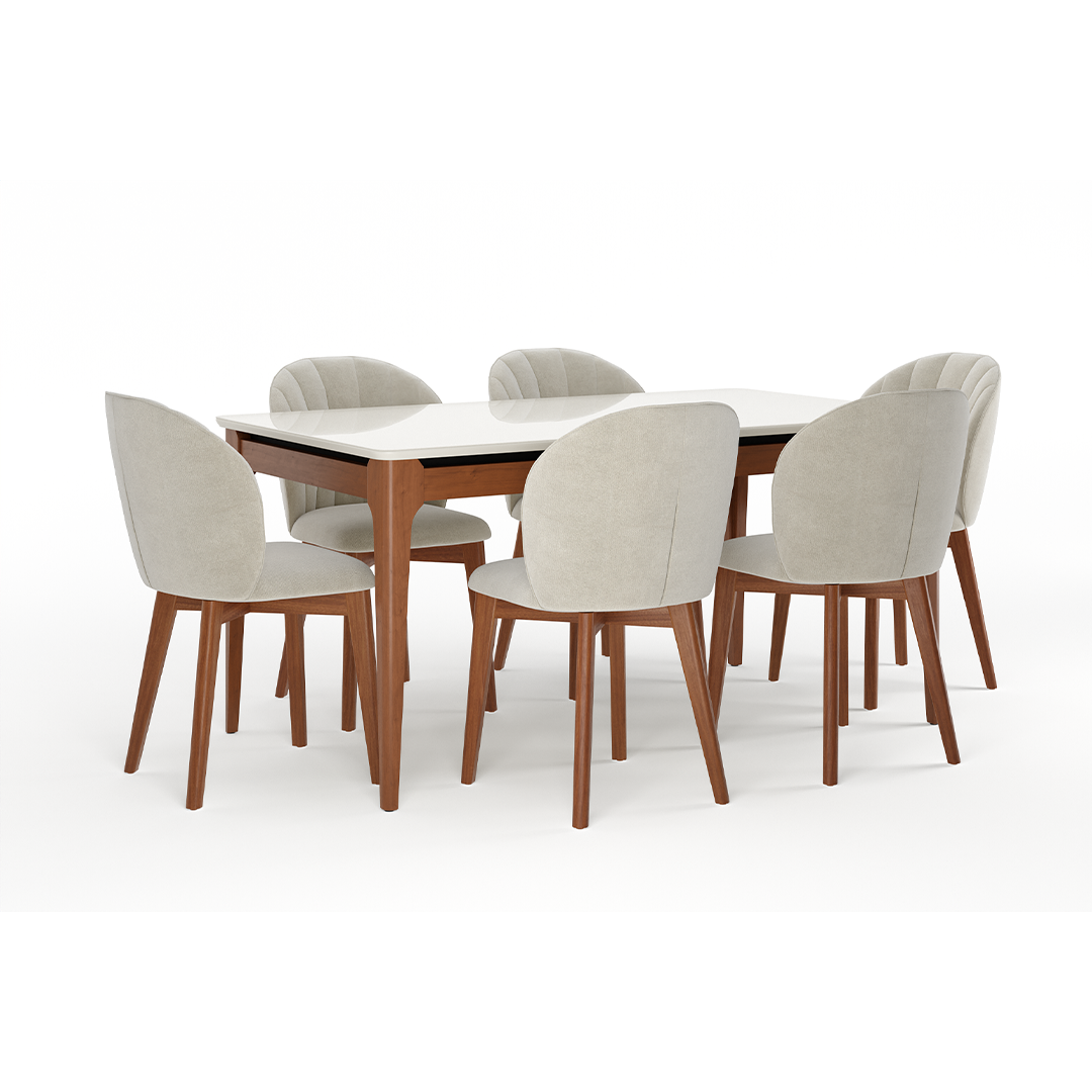 Comedor Terrado 1.60 cm | 6 sillas Sea