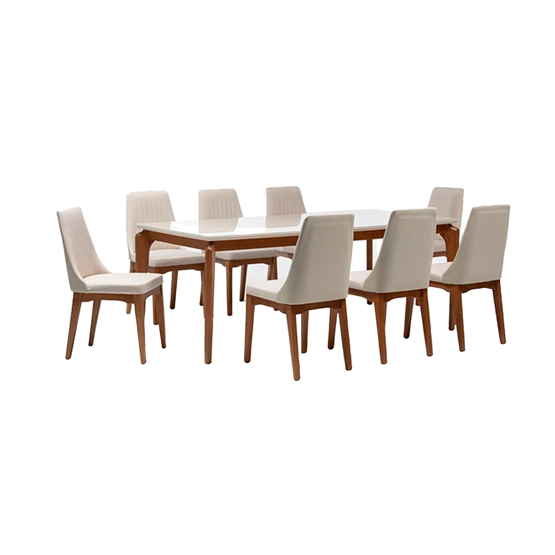 Comedor Dahlia 2.09 cm | 8 sillas Timber