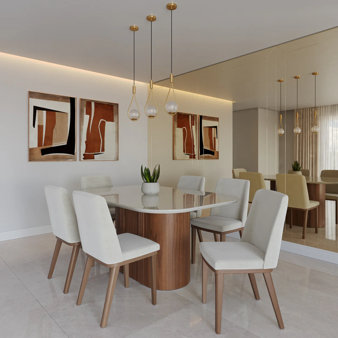 Comedor Milano 1.60 cm | 6 sillas Olden