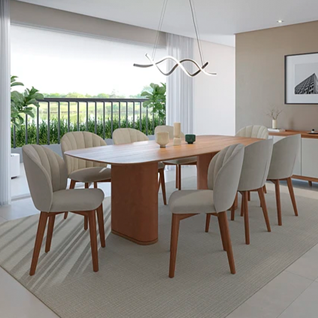 Comedor Blossom 2.19 cm | 8 sillas Sea
