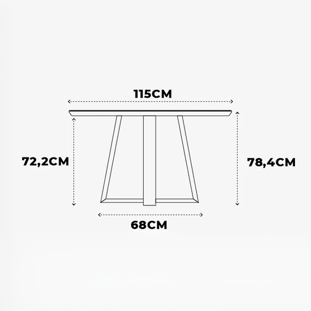Mesa de Comedor Morning | 1.15 cm Redonda.