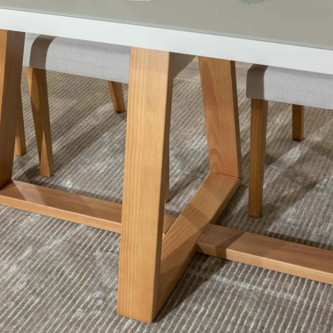 Comedor Austin 1.15 cm | 4 sillas Monre