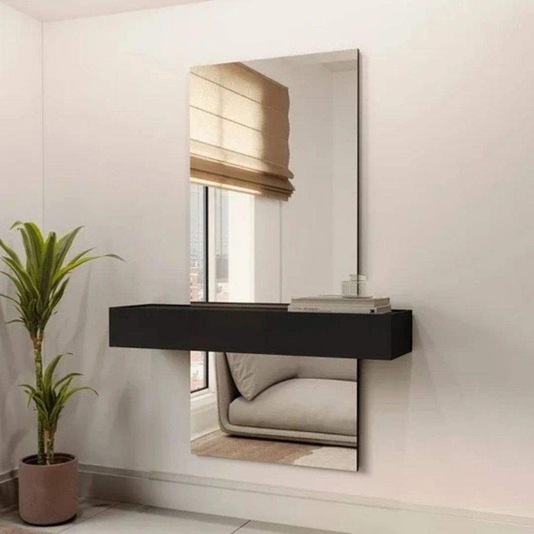 Arrimo Pared Ava  Negro | 1.55 cm