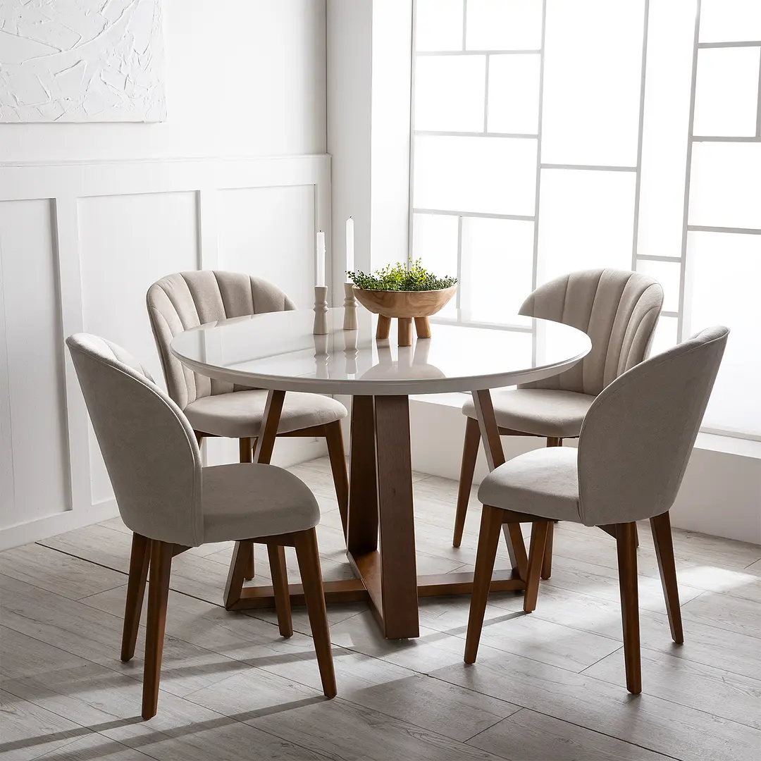 Comedor Morning 1.15 cm | 4 sillas Sea