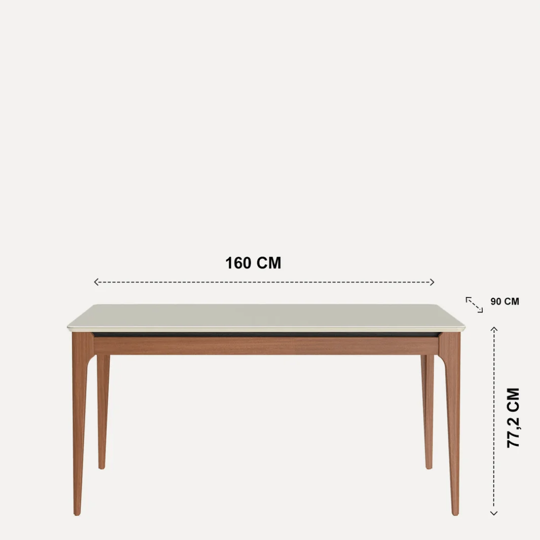 Mesa de Comedor Terrado | 1.60 cm Rectangular.