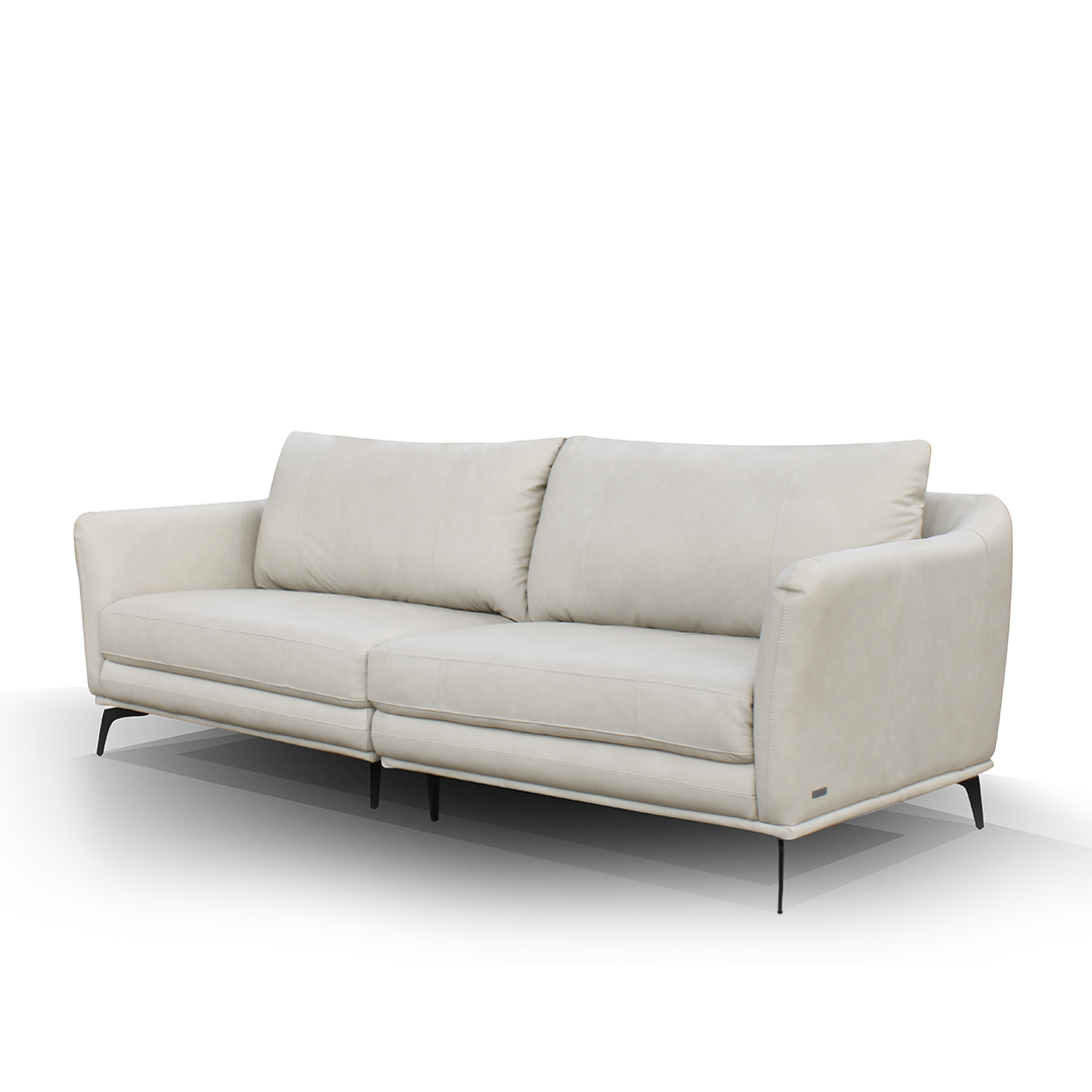 Sofá Milano Gris Claro | Cuero