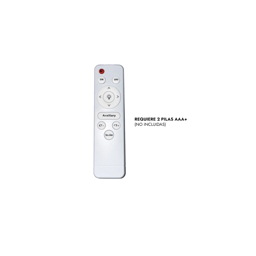Lampara Led Zabana Madera Cuadrada | con Control