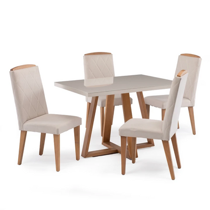 Comedor Austin 1.15 cm | 4 sillas Monre