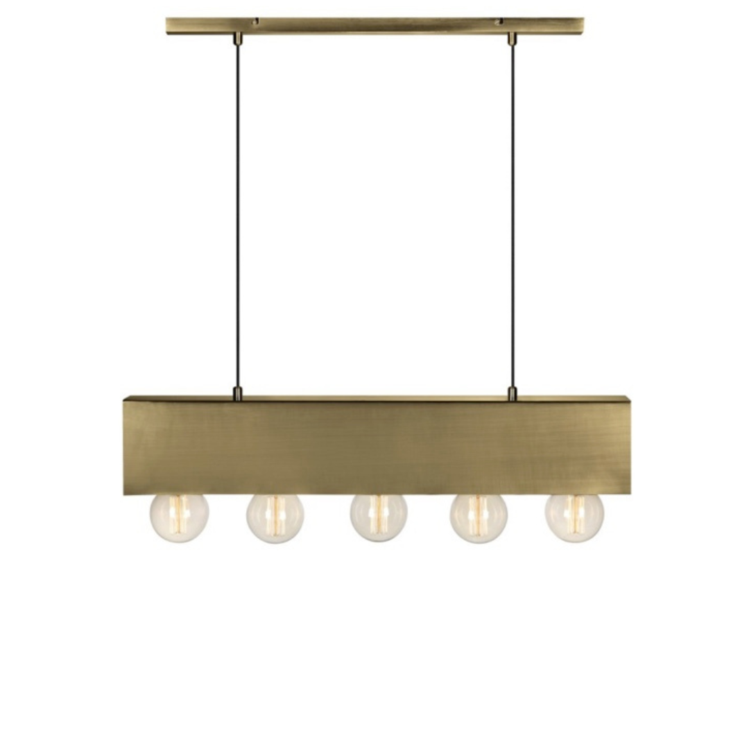 Lampara Colgante Gold Brass