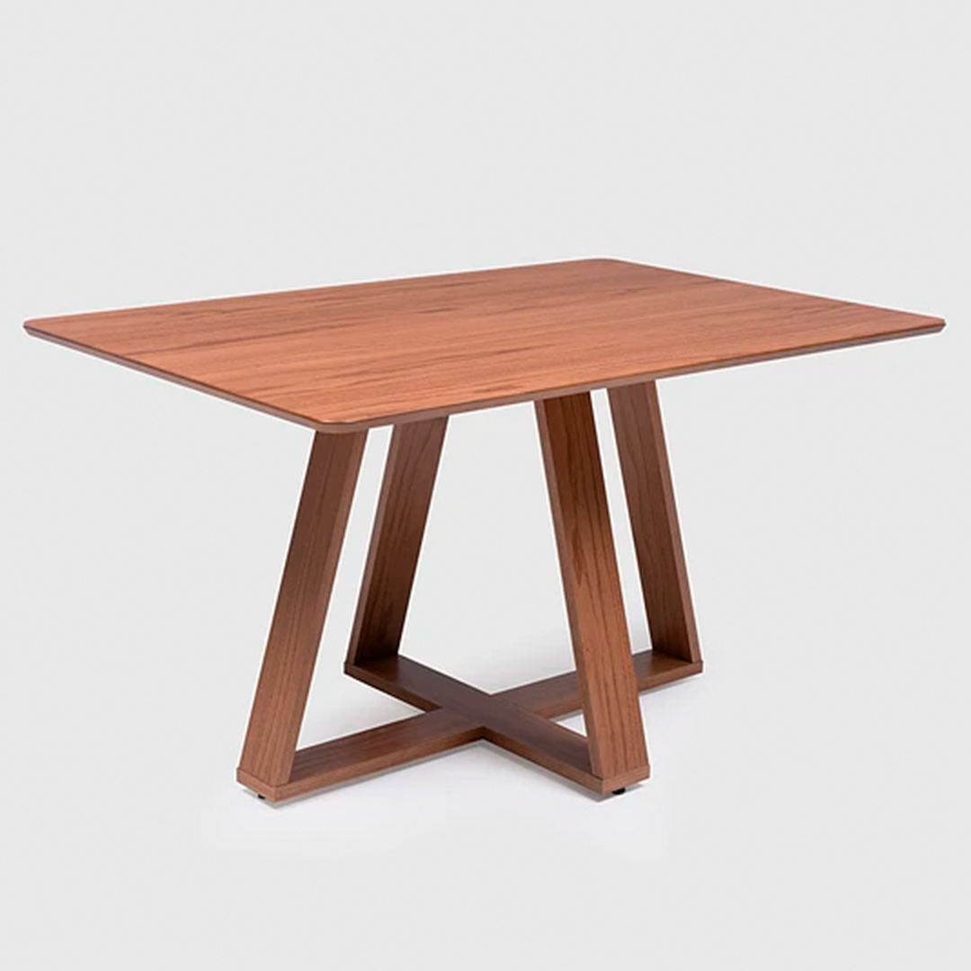 Comedor Costela Brown 1.35 cm | 4 sillas Tulúm Beige