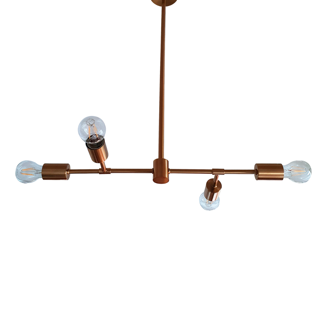 Colgante Techo Cooper Gold para 4 Ampolletas