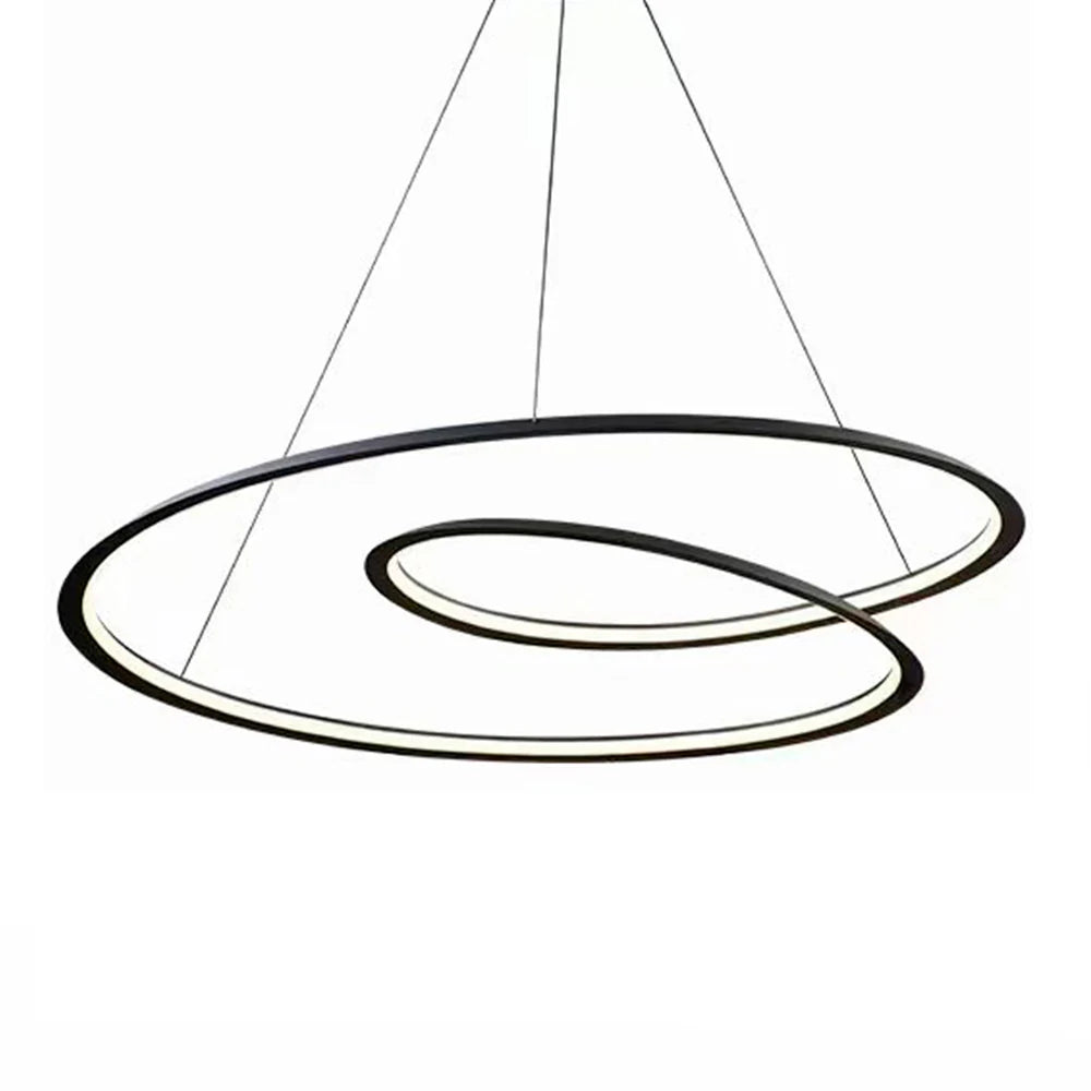 Colgante Led Spiral Black